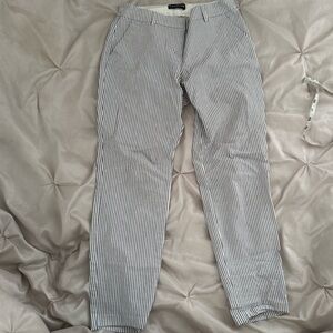 Express Woman Columnist Ankle Mid Rise Striped Pants, Size 2R, NWOT